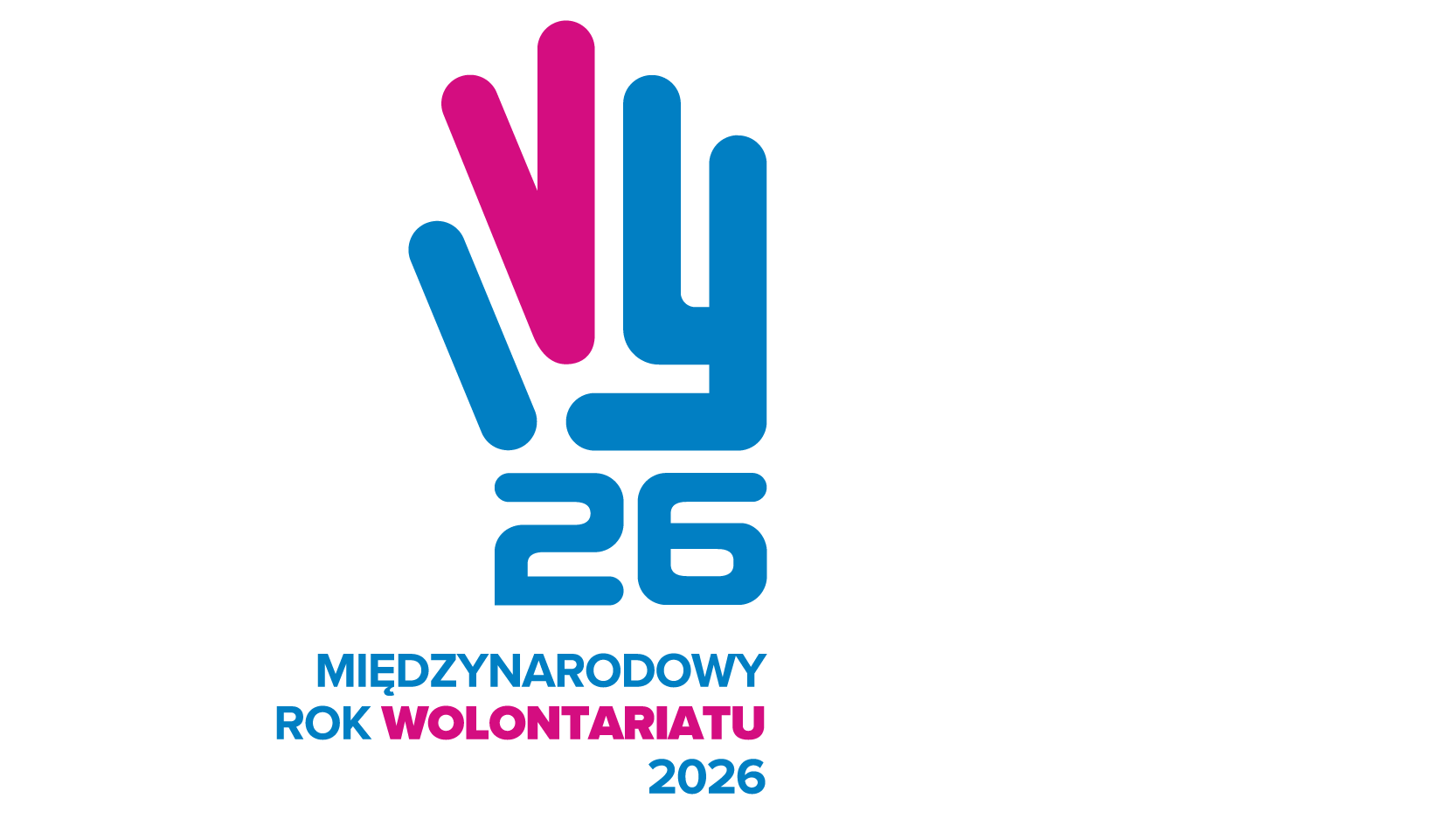 Grafika Międzynarodowego Roku Wolontariatu 2026